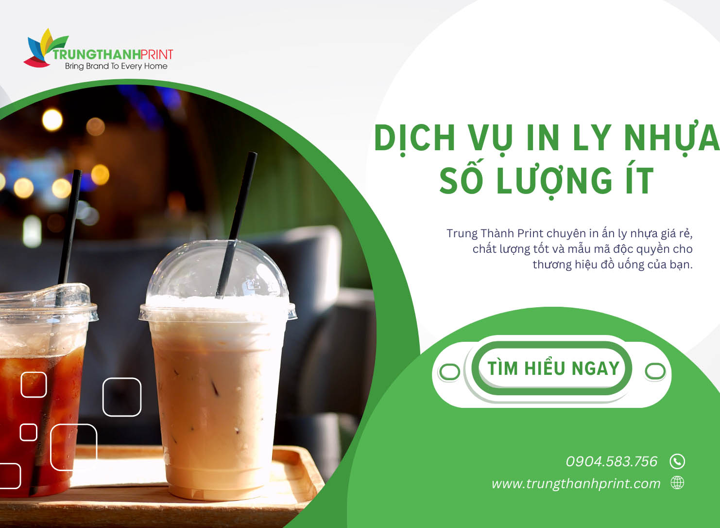 Dịch Vụ In Ly Nhựa Số Lượng Ít Giá Rẻ