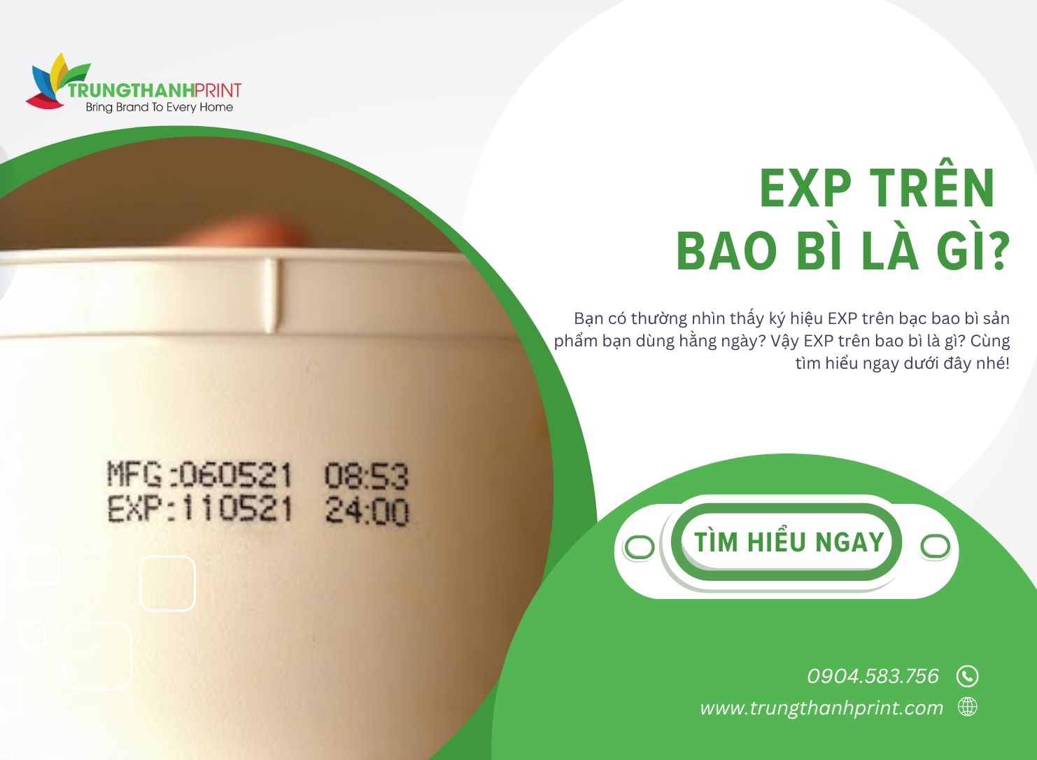 EXP trên bao bì là gì?