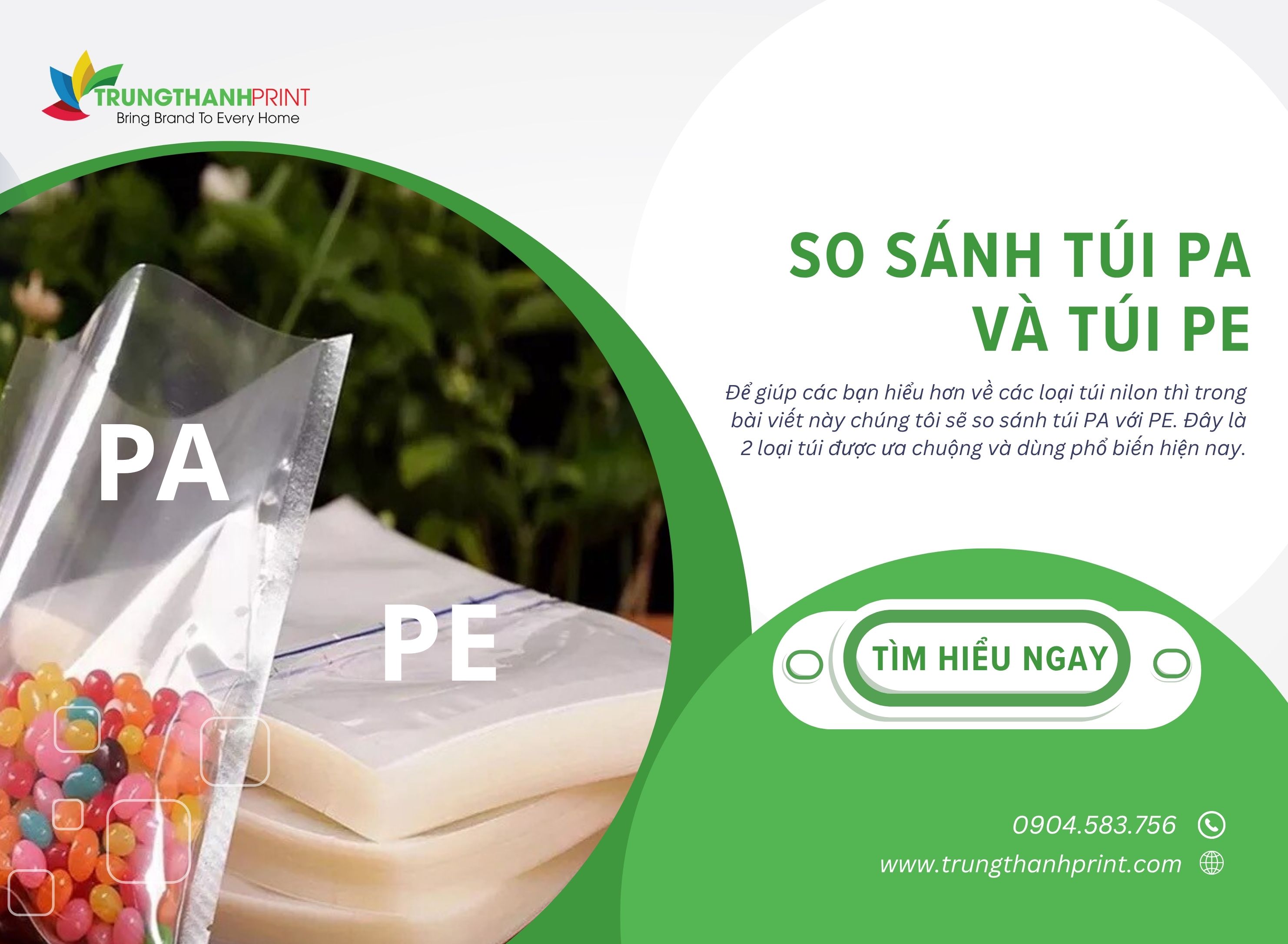 So sánh túi PA với túi PE