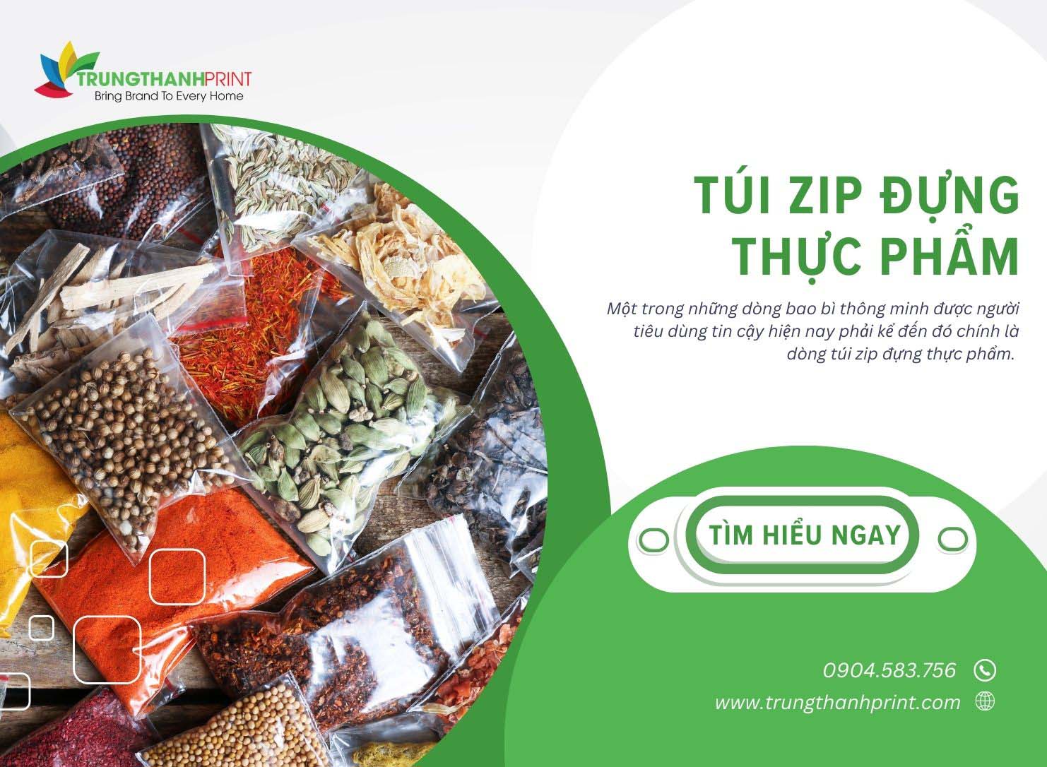 Các Loại Túi Zip Đựng Thực Phẩm Nên Dùng