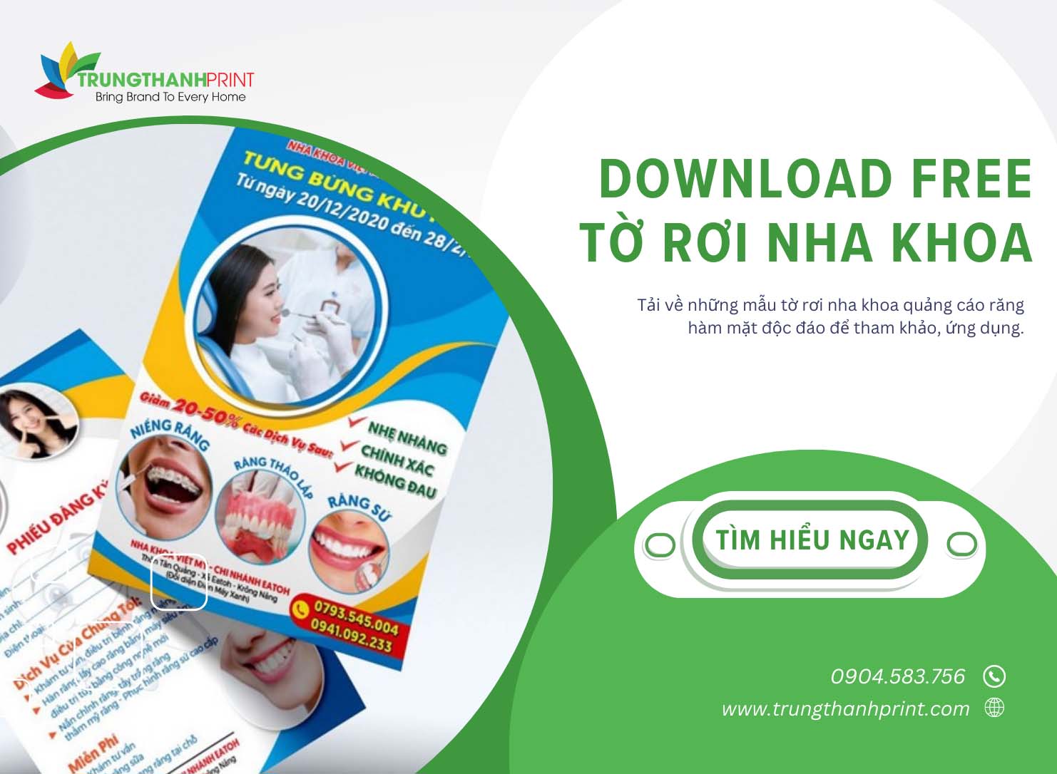 Download Free Nhiều Mẫu Tờ Rơi Nha Khoa Đẹp