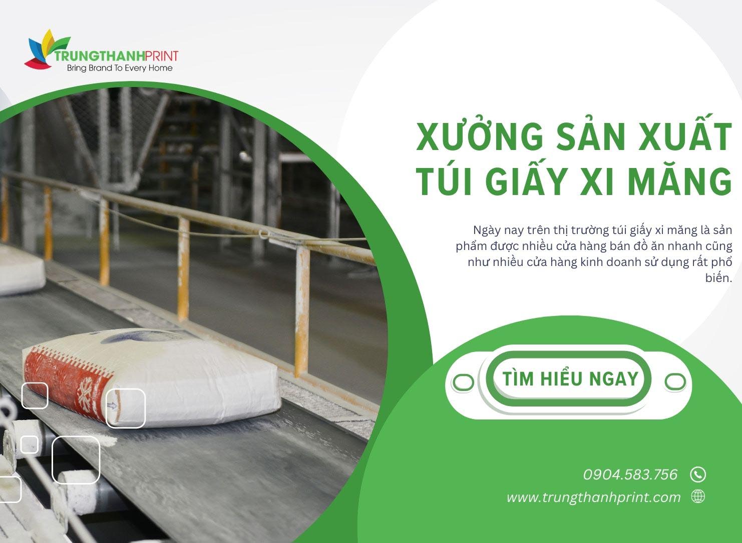 Xưởng Sản Xuất Túi Giấy Xi Măng Giá Rẻ TPHCM