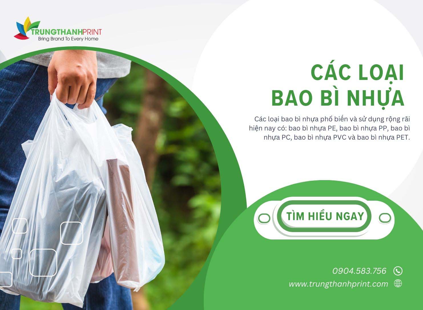 Các loại bao bì nhựa phổ biến hiện nay