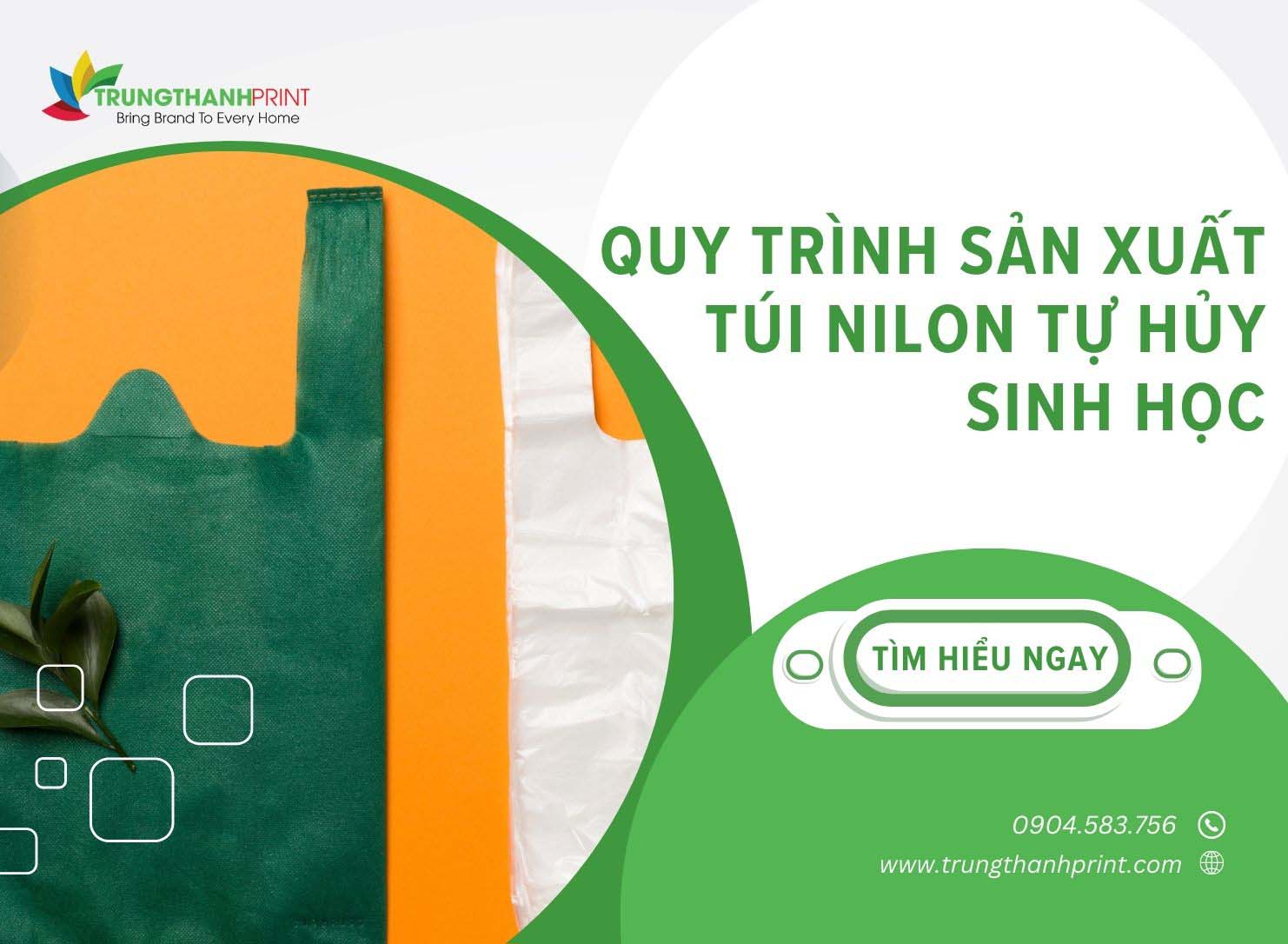 Quy trình sản xuất túi ni lông tự hủy sinh học