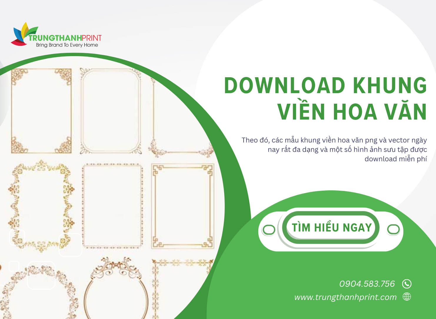 Download Khung Viền Hoa Văn PNG Và Vector