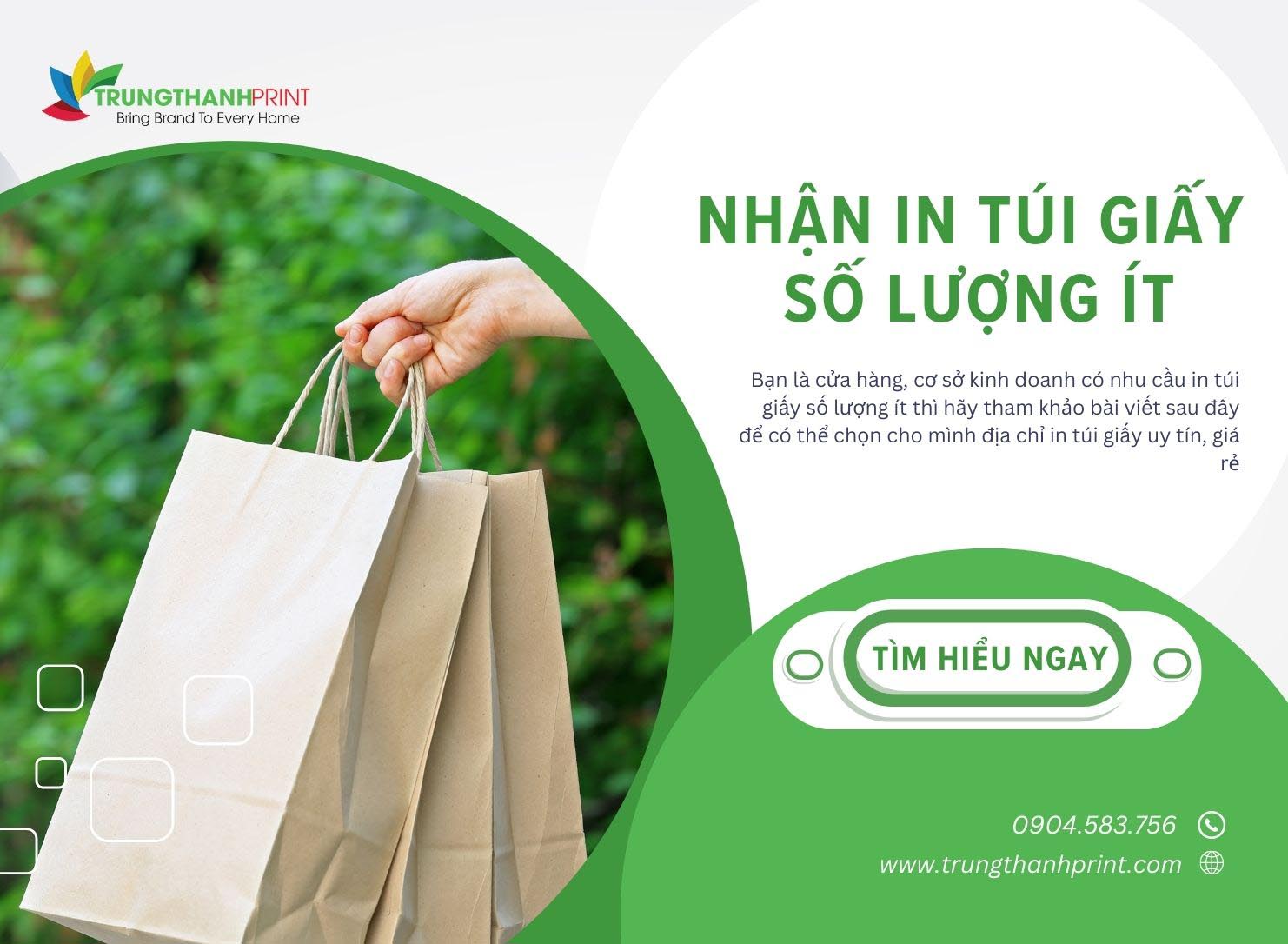 Xưởng Nhận In Túi Giấy Số Lượng Ít TPHCM