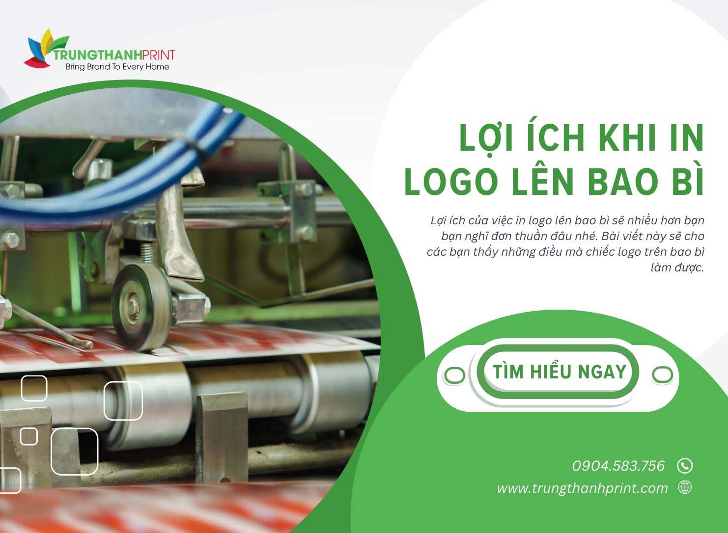 Lợi ích của việc in logo lên bao bì