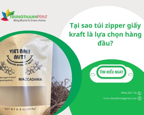 Tại sao túi zip giấy là lựa chọn hàng đầu?