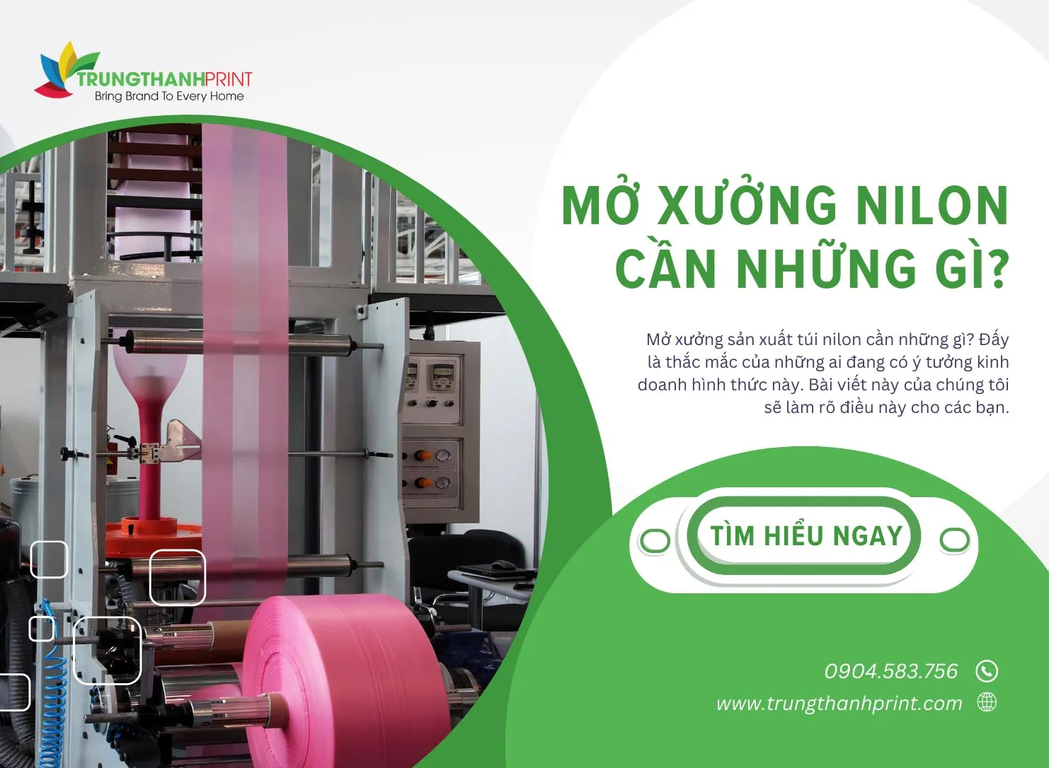 Mở xưởng sản xuất túi nilon cần những gì?