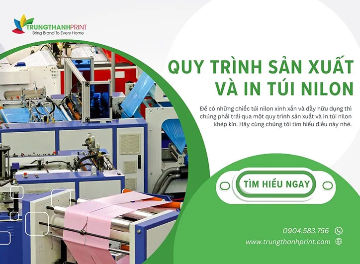 Quy trình sản xuất và in túi nilon